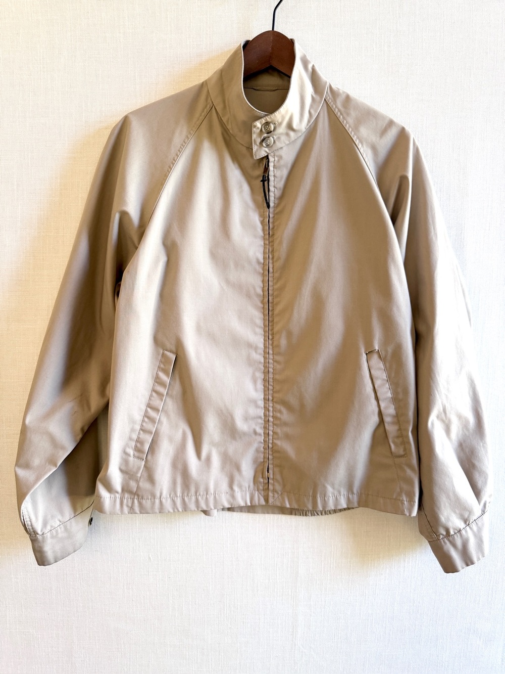 Vintage London Fog Tan Harrington Jacket Size 40 Reg